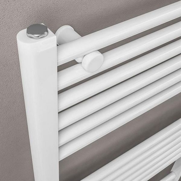 Eastbrook Wingrave 1400 x 300 Straight Gloss White Towel Rail #3