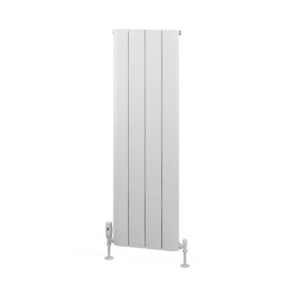 Eastbrook Withington 1200 x 375 Matt White Aluminium Designer Radiator