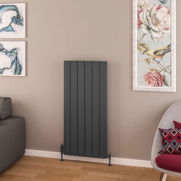 Eastbrook Withington 1200 x 565 Matt Anthracite Aluminium Designer Radiator #2