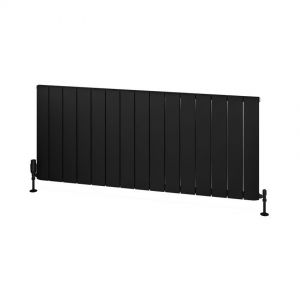 Eastbrook Withington 600 x 1420 Matt Black Aluminium Designer Radiator
