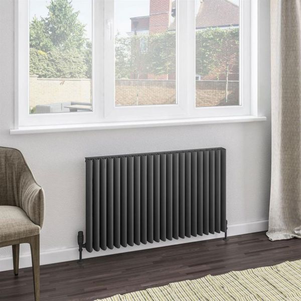 Eastbrook Witney 600 x 1040 Matt Anthracite Aluminium Designer Radiator #2