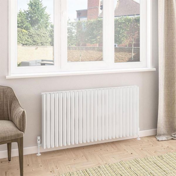 Eastbrook Witney 600 x 1230 Matt White Aluminium Designer Radiator #2
