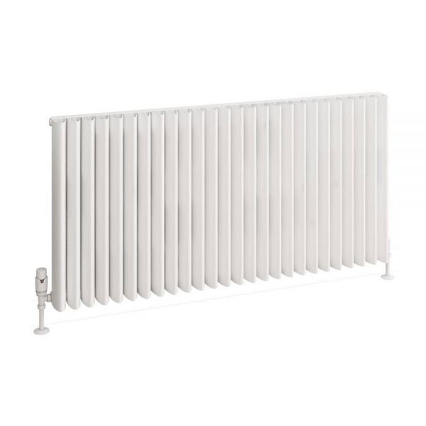 Eastbrook Witney 600 x 1230 Matt White Aluminium Designer Radiator