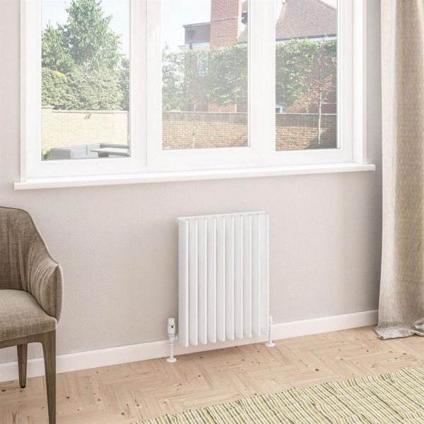 Eastbrook Witney 600 x 470 Matt White Aluminium Designer Radiator #2