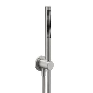 JTP Inox Stainless Steel Shower Kit with Wall Outlet, Handset and Hose