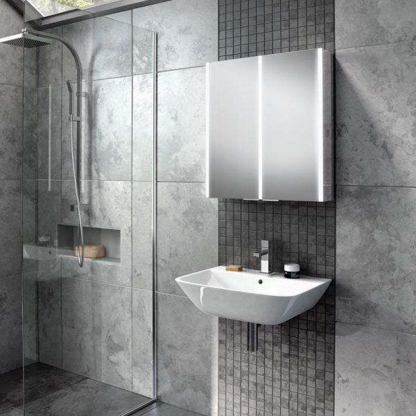 hib. Xenon 60 LED Double Door Bathroom Cabinet #3
