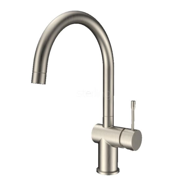 Clearwater Zodiac C Single Lever Brushed Nickel Twist & Spray Monobloc Kitchen Sink Mixer Tap