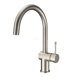 Clearwater Zodiac C Single Lever Brushed Nickel Twist & Spray Monobloc Kitchen Sink Mixer Tap