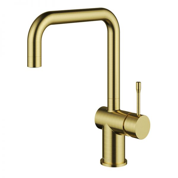 Clearwater Zodiac D Single Lever Artisan Brass Twist & Spray Monobloc Kitchen Sink Mixer Tap