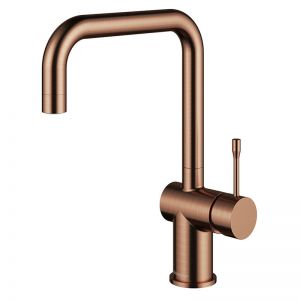 Clearwater Zodiac D Single Lever Regency Copper Twist & Spray Monobloc Kitchen Sink Mixer Tap