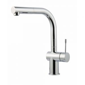 Clearwater Zodiac L Single Lever Chrome Monobloc Kitchen Sink Mixer Tap