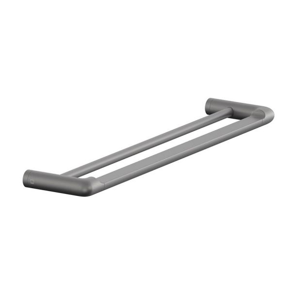 Vado Zoo Pewter Double Towel Rail 600mm