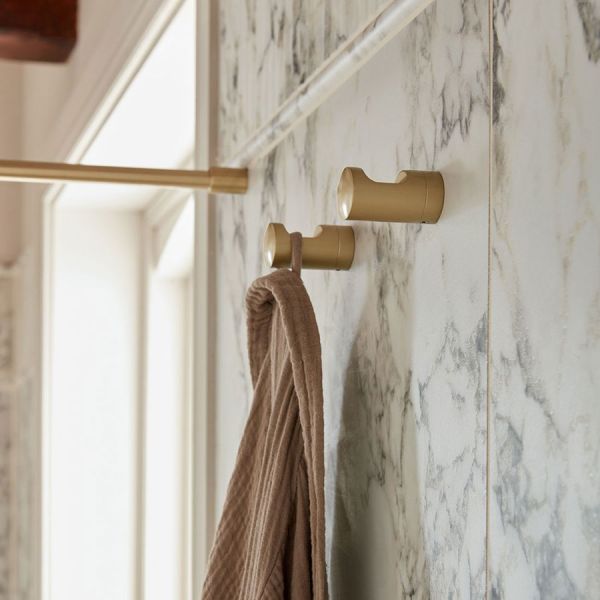 Vado Zoo Satin Brass Robe Hook #3