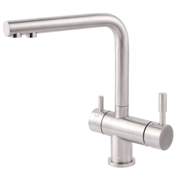 Clearwater Zuben Polished Stainless Steel Filtered Water Kitchen Sink Mixer Tap