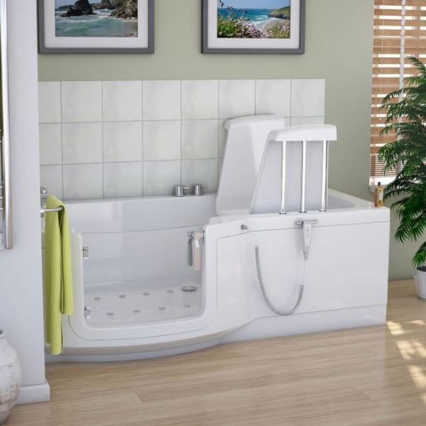 Indiana 1700 Easy Access Walk In Shower Bath with Glass Door and Powered Seat #5