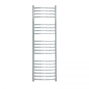 JIS Sussex Adur 1250mm x 400mm ELECTRIC Stainless Steel Curved Towel Rail