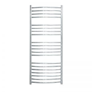 JIS Sussex Adur 1250mm x 520mm ELECTRIC Stainless Steel Curved Towel Rail