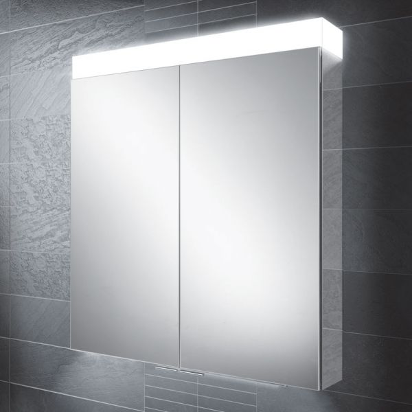 HIB Apex 80 Illuminated Aluminium LED Bathroom Cabinet