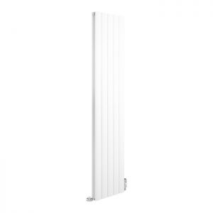 Apollo Magenta Curved Vertical Aluminium White Gloss Designer Radiator 1800 x 315mm