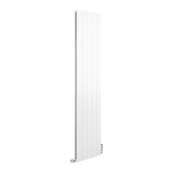 Apollo Magenta Flat Vertical Aluminium White Gloss Designer Radiator 1800 x 475mm