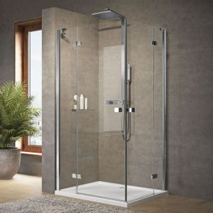 Novellini Brera A Corner Entry 1000 Chrome Shower Enclosure