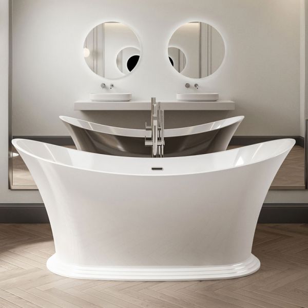 Charlotte Edwards Caliban Gloss White 1700 Freestanding Bath