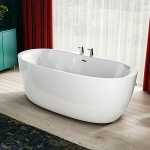 Charlotte Edwards Callisto Gloss White 1700 Freestanding Bath