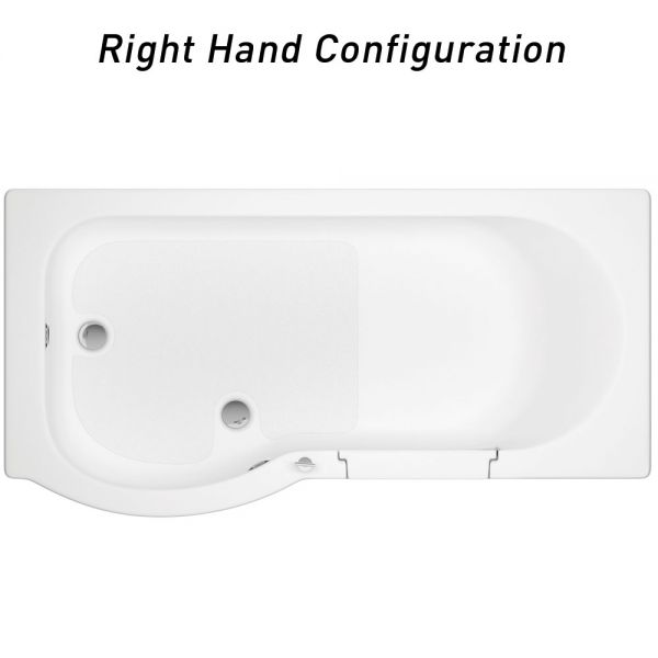 Mantaleda Calypso 1700 Walk In Shower Bath #4
