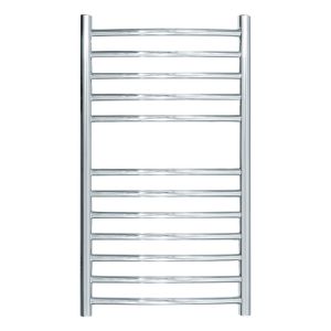 JIS Sussex Camber 700mm x 400mm ELECTRIC Stainless Steel Curved Towel Rail