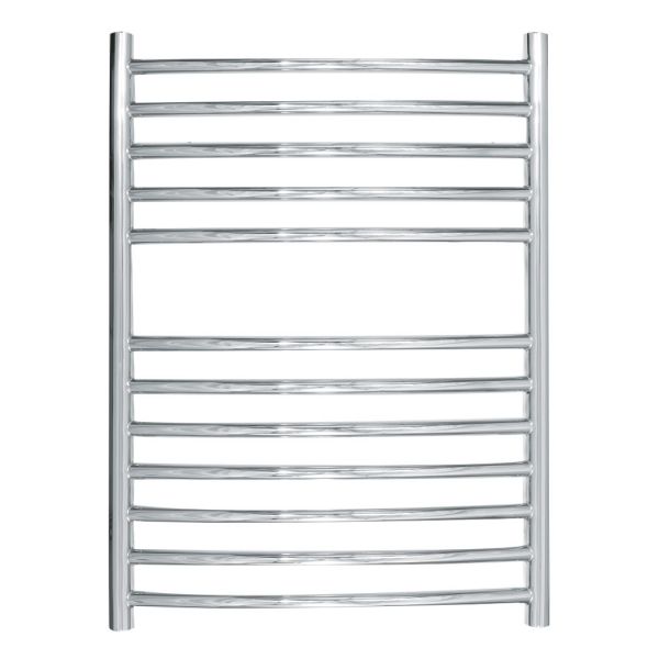 JIS Sussex Camber 700mm x 520mm ELECTRIC Stainless Steel Curved Towel Rail