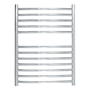 JIS Sussex Camber 700mm x 520mm ELECTRIC Stainless Steel Curved Towel Rail