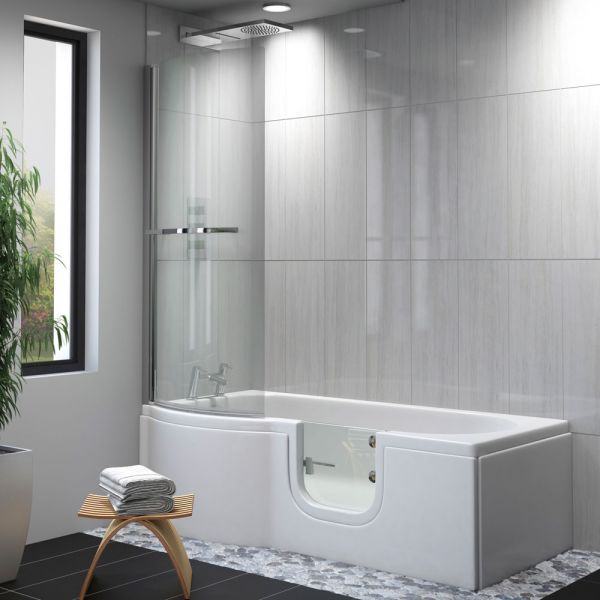 Mantaleda Carnelian 1700 Walk In Shower Bath #5