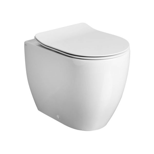 Crosswater Glide II Gloss White Back To Wall Rimless Toilet with Soft Close Seat