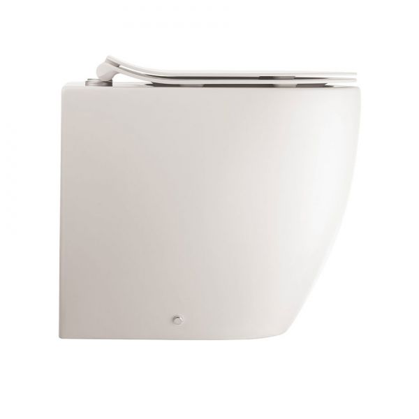 Crosswater Glide II Matt White Back To Wall Rimless Toilet with Soft Close Seat