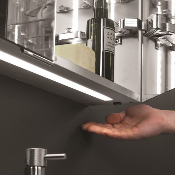 Crosswater Image 500 x 750 LED Illuminated Single Door Bathroom Cabinet #4