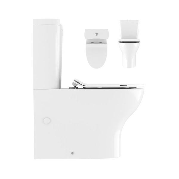 Crosswater Kai Compact Close Coupled Toilet with Cistern and Seat