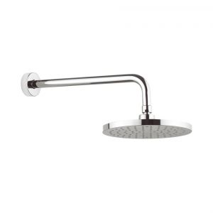 Crosswater Fusion 200mm Round Fixed Shower Head with Wall Mounted Arm
