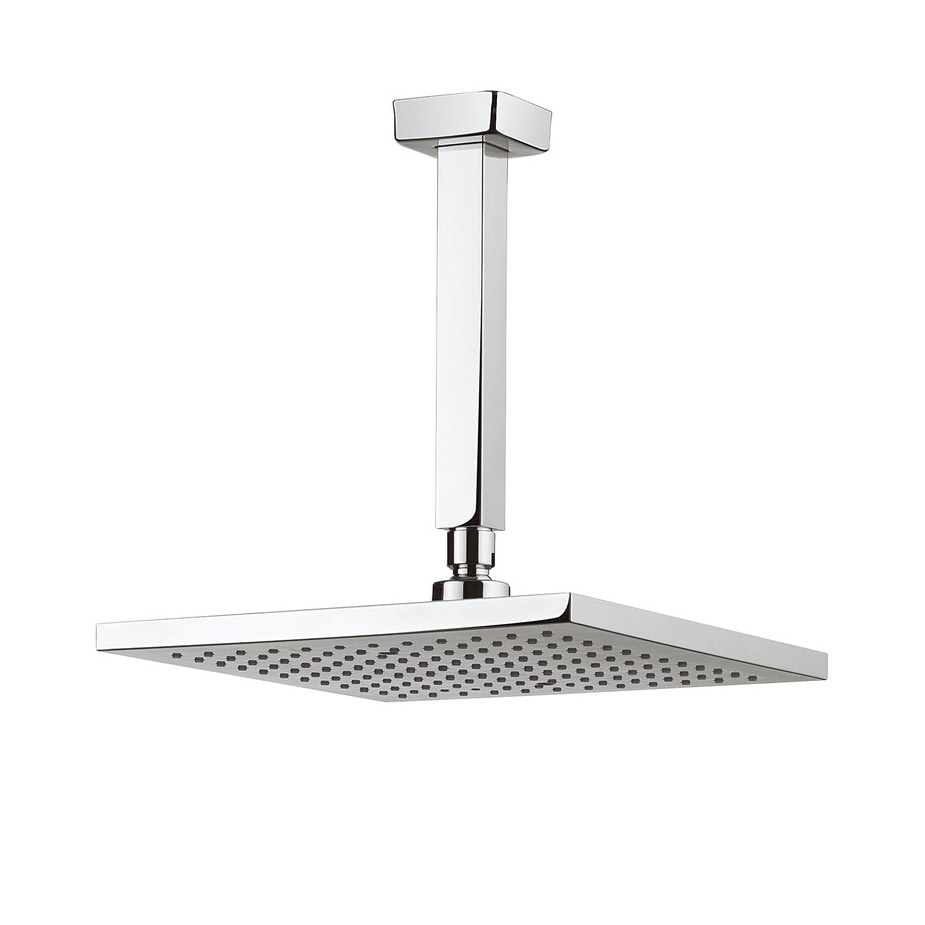 Crosswater 250mm Square Fixed Shower Head with Ceiling Mounted