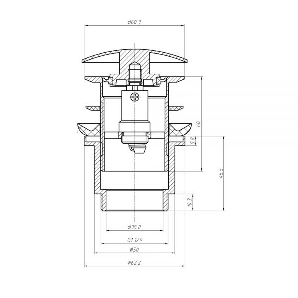 Crosswater Slotted Click Clack Basin Waste MBWA0103 #2