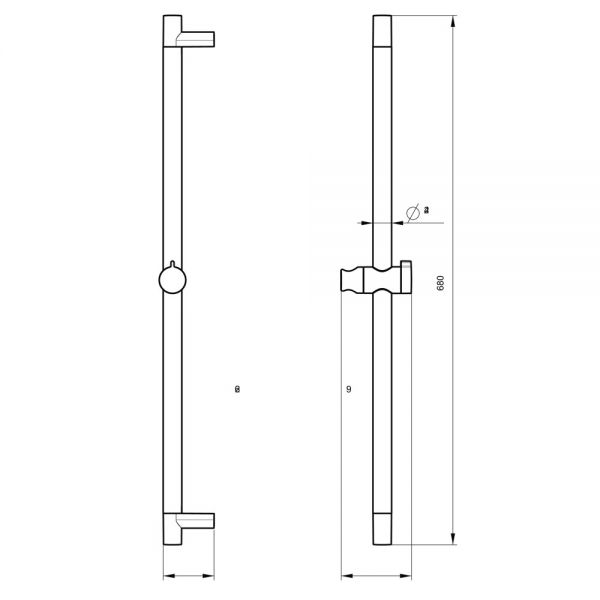 Crosswater MPRO Brushed Stainless Steel Effect Riser Rail Shower Kit #2