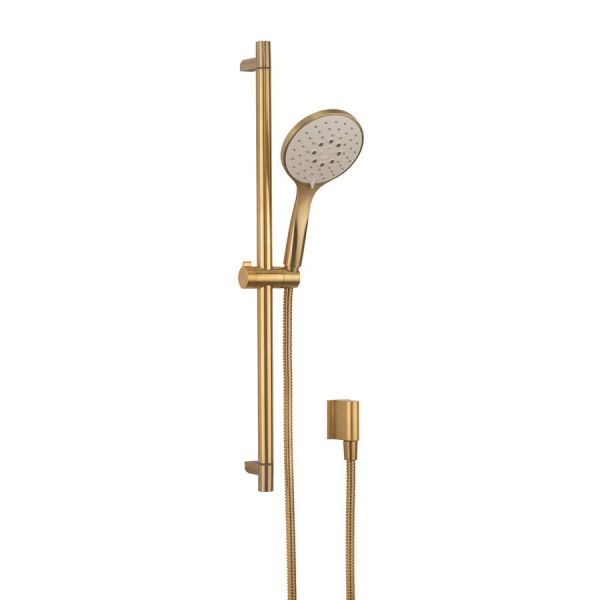 Crosswater MPRO Brushed Brass Riser Rail Shower Kit MPROKITF