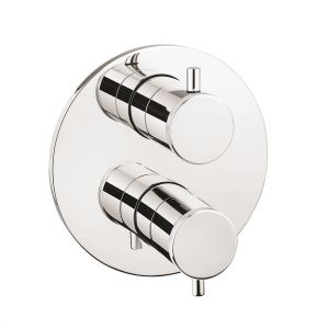 Crosswater MPRO Industrial Crossbox Chrome Single Outlet Thermostatic Shower Valve