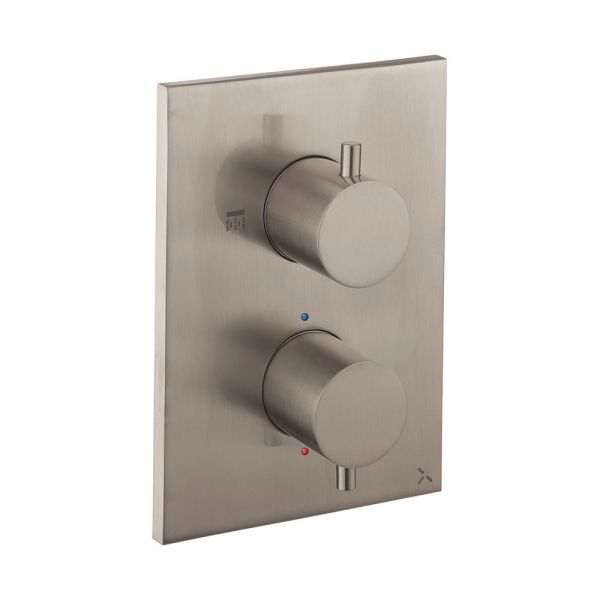 Crosswater MPRO Crossbox Stainless Steel Single Outlet Thermostatic Shower Valve