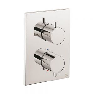 Crosswater MPRO Crossbox Chrome Two Outlet Thermostatic Shower Valve