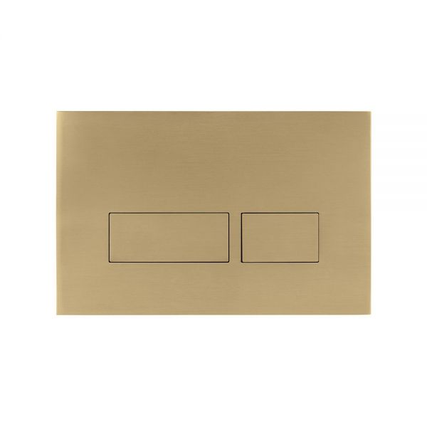 Crosswater MPRO Brushed Brass Dual Flush Plate