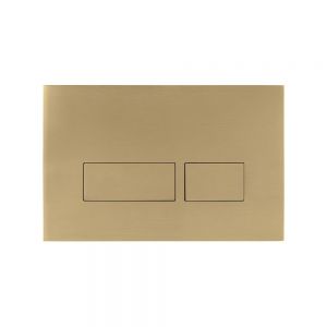 Crosswater MPRO Brushed Brass Dual Flush Plate