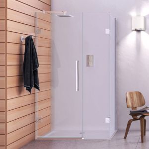 Aqata Design Solutions DS458 1200 x 900 Hinged Door and Inline Panel Corner Shower Enclosure