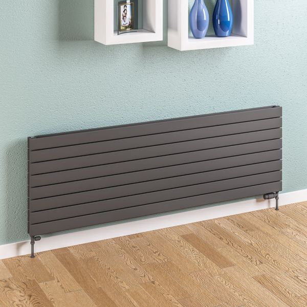 Eastbrook Addington 1800 x 514 Type 20 Matt Anthracite Designer Radiator #2