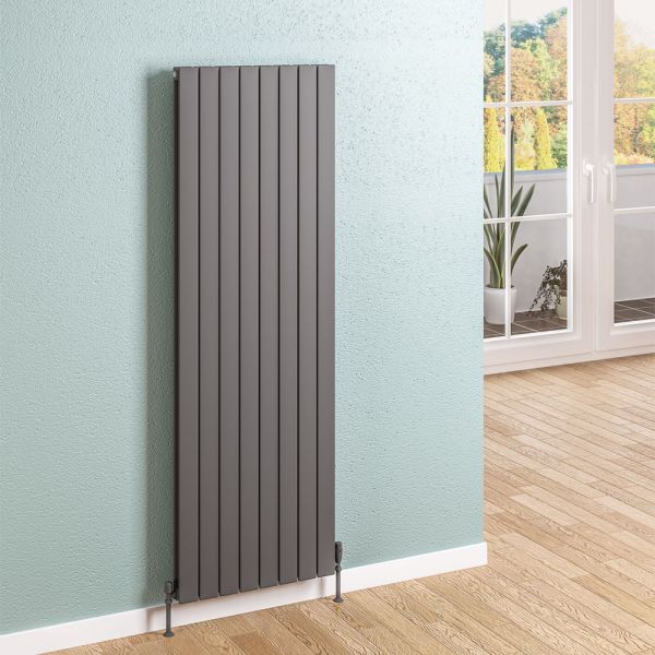 Eastbrook Addington 1800 x 514 Type 20 Matt Anthracite Designer Radiator