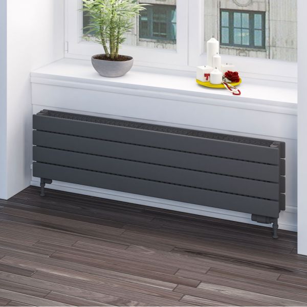 Eastbrook Addington 588 x 800 Type 22 Matt Anthracite Designer Radiator